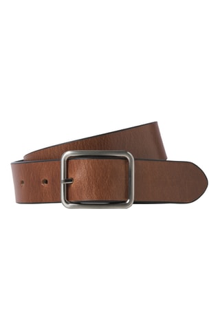 Ceinture réversible en cuir - Noir et marron