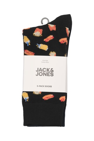 3 paires de chaussettes - Noir et jaune