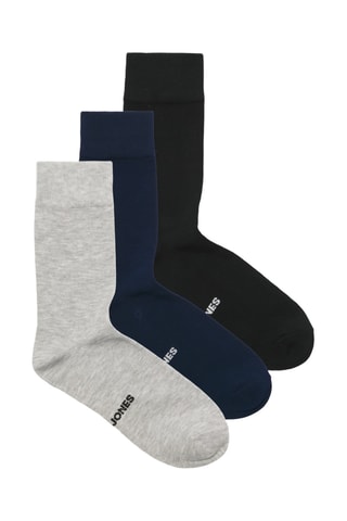 3 paires de chaussettes - Bleu marine et noir