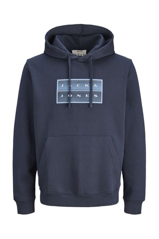 Sweat à capuche en coton biologique - Bleu marine