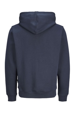 Sweat à capuche en coton biologique - Bleu marine