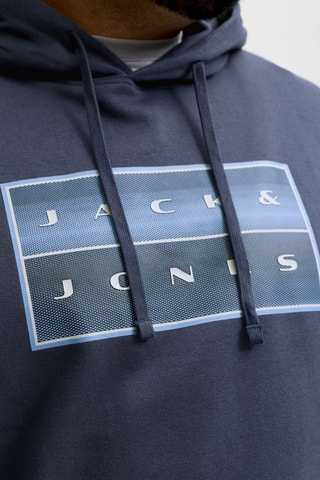 Sweat à capuche en coton biologique - Bleu marine