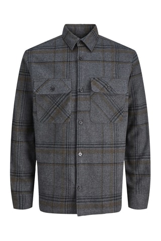 Surchemise oversize en coton biologique - Gris