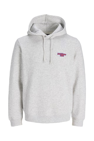 Sweat à capuche - Gris clair chiné