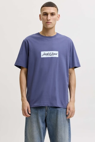 T-shirt en coton biologique - Bleu