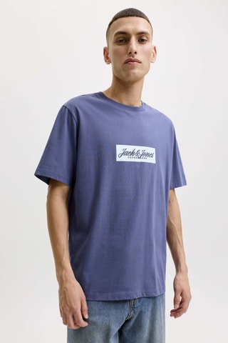 T-shirt en coton biologique - Bleu