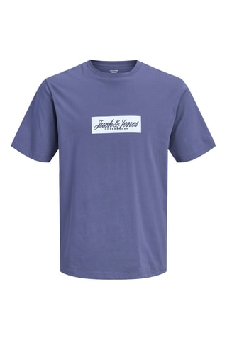 T-shirt en coton biologique - Bleu