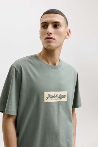 T-shirt en coton biologique - Vert sauge