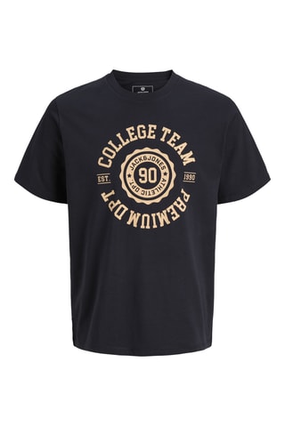 T-shirt en coton biologique - Bleu nuit