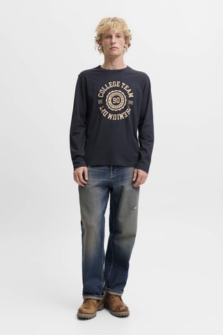 T-shirt en coton biologique - Bleu nuit