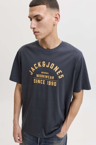 T-shirt en coton biologique - Bleu marine