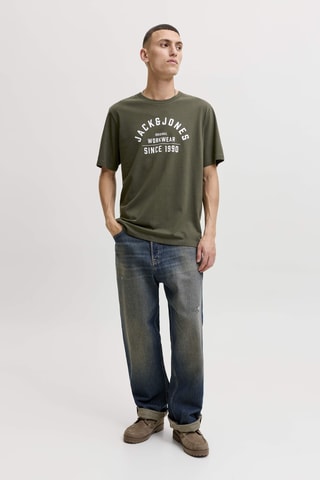 T-shirt en coton biologique - Kaki