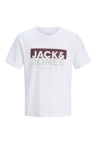 5 t-shirts - Blanc et beige