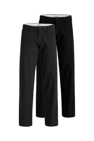 2 chinos - Noir