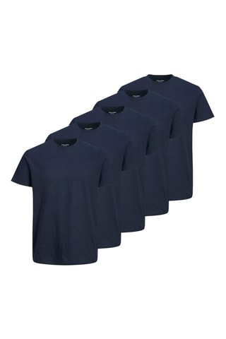 5 t-shirts - Bleu marine