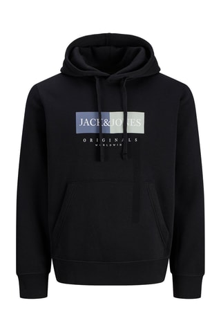 Sweat regular à capuche - Noir