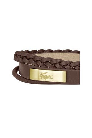Bracelet - Cuir et plaqué or fin jaune