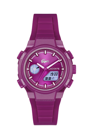 Montre à quartz en silicone - Chronomètre - Violet