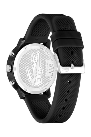 Montre à quartz en silicone - Chronographe - Noir