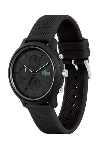 Montre à quartz en silicone - Chronographe - Noir