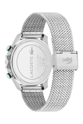 Montre à quartz en acier - Chronographe - Argenté