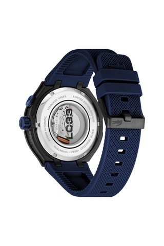 Montre automatique en silicone - Bleu et noir
