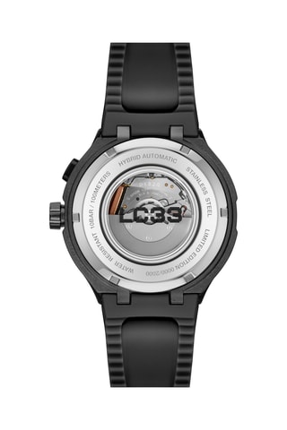 Montre automatique en silicone - Noir