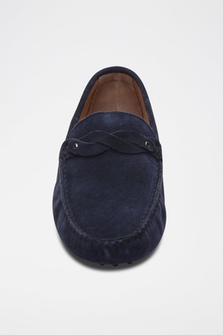 Mocassins en nubuck Eugène - Bleu