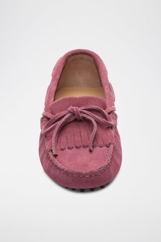 Chaussures bateau en nubuck - Rose