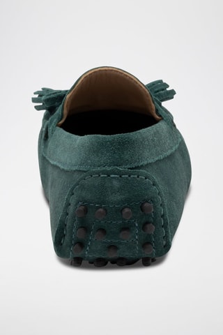 Mocassins en nubuck January - Vert