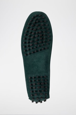 Mocassins en nubuck January - Vert