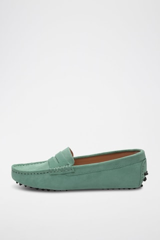 Mocassins en nubuck Thandie - Vert