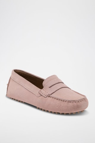 Mocassins en nubuck Thandie - Rose