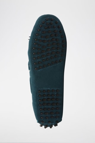 Mocassins en nubuck January - Bleu