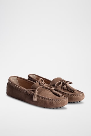 Chaussures bateau en nubuck Lily - Rose