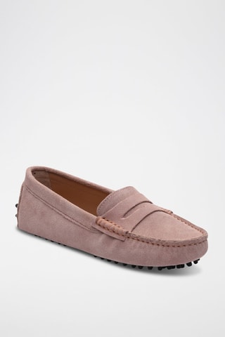 Mocassins en nubuck Thandie - Rose