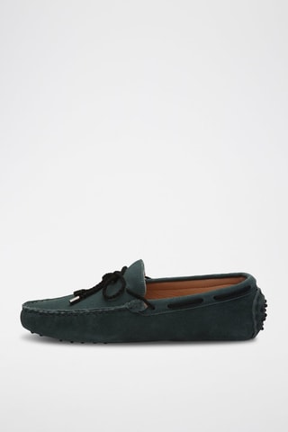 Mocassins en croûte de cuir nubuck Butler - Vert