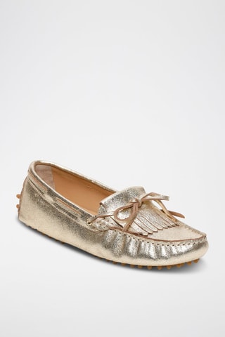Mocassins en cuir Emma - Doré