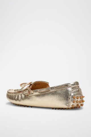 Mocassins en cuir Emma - Doré