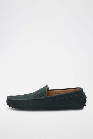 Mocassins en croûte de cuir Cole - Vert