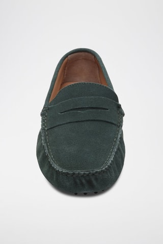 Mocassins en croûte de cuir Cole - Vert