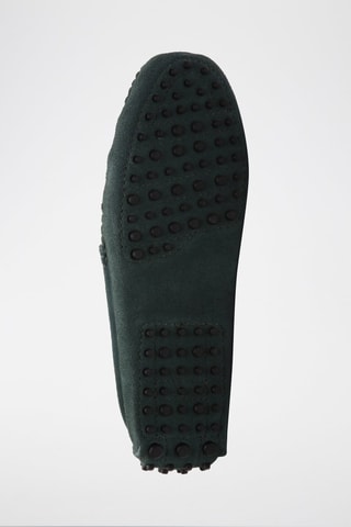 Mocassins en croûte de cuir Cole - Vert