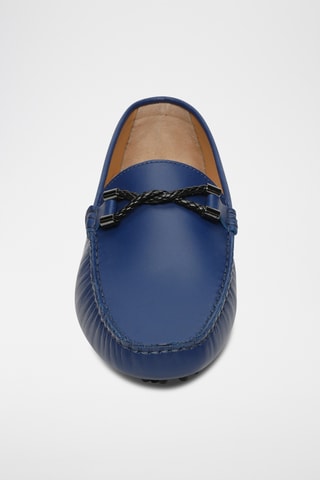 Mocassins en cuir nappa Phillip - Bleu