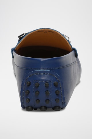 Mocassins en cuir nappa Phillip - Bleu