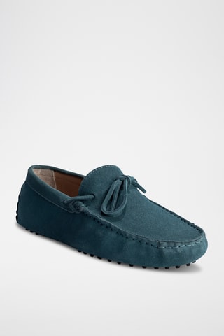Mocassins en nubuck Johnny - Bleu