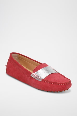 Mocassins en nubuck Meloa - Rouge