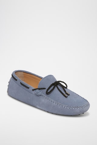Chaussures bateau en cuir Butler - Bleu