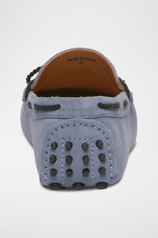 Chaussures bateau en cuir Butler - Bleu