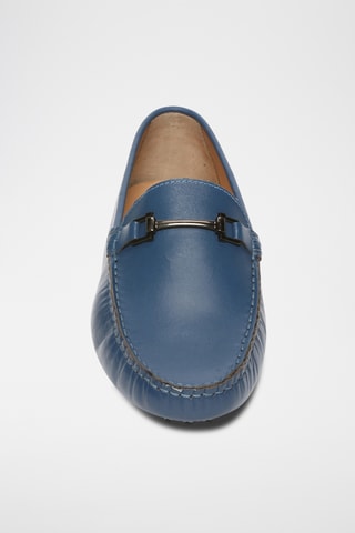 Mocassins en cuir nappa Luke - Bleu