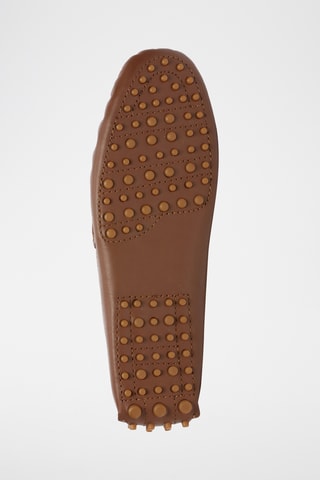 Mocassins en cuir nappa Jace - Camel